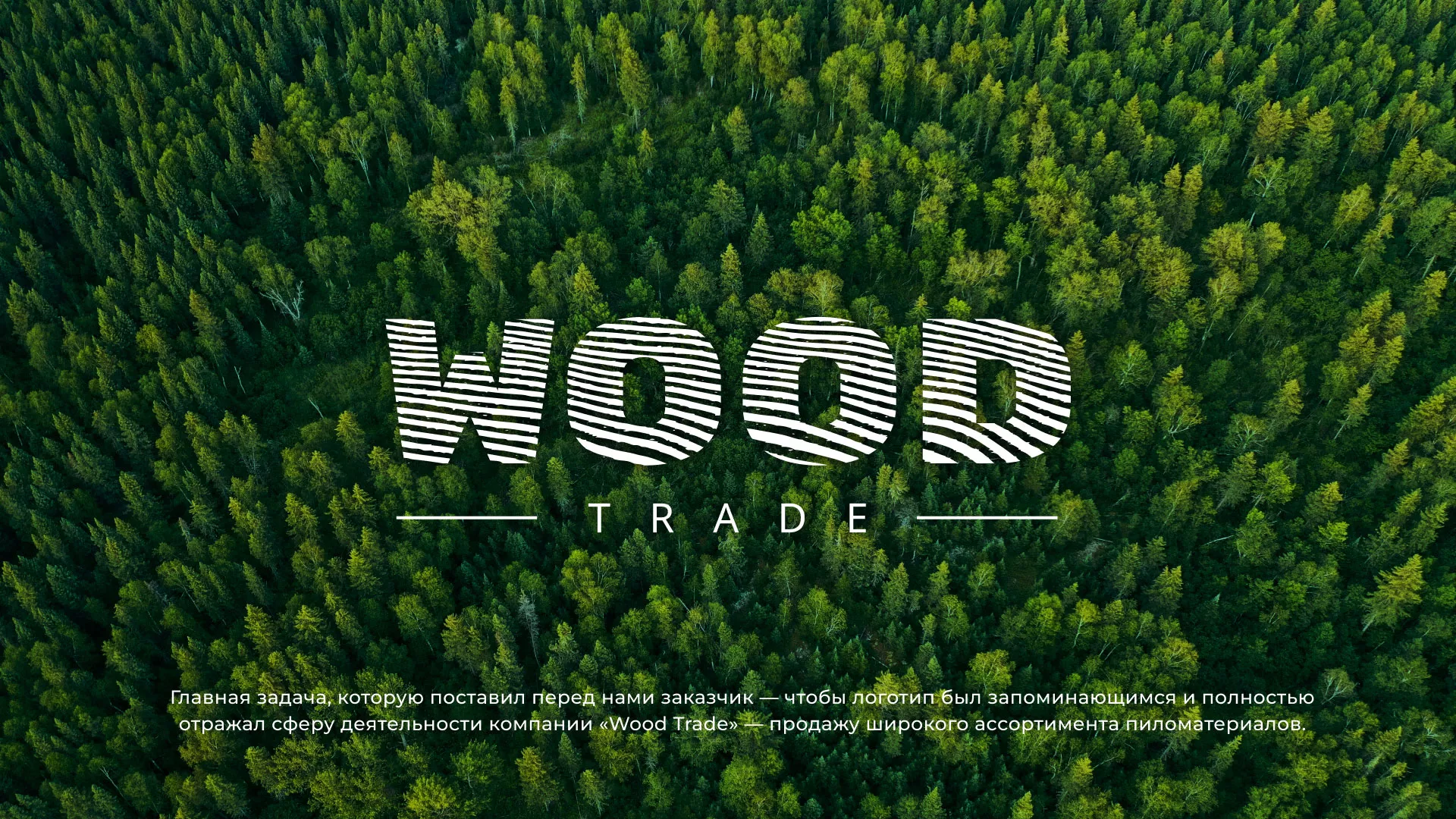 Разработка логотипа для компании «Wood Trade» в Магасе