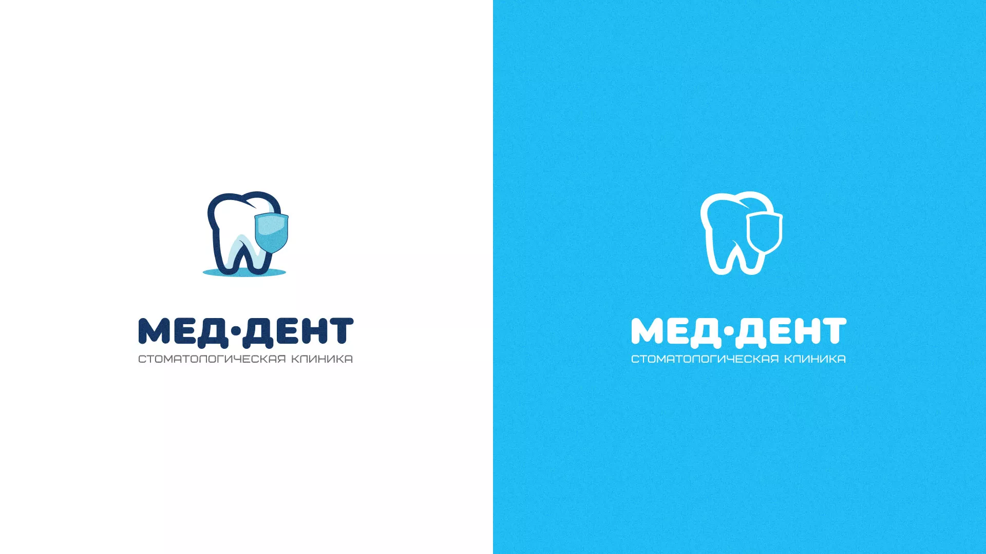 Разработка логотипа стоматологической клиники «МЕД-ДЕНТ» в Магасе