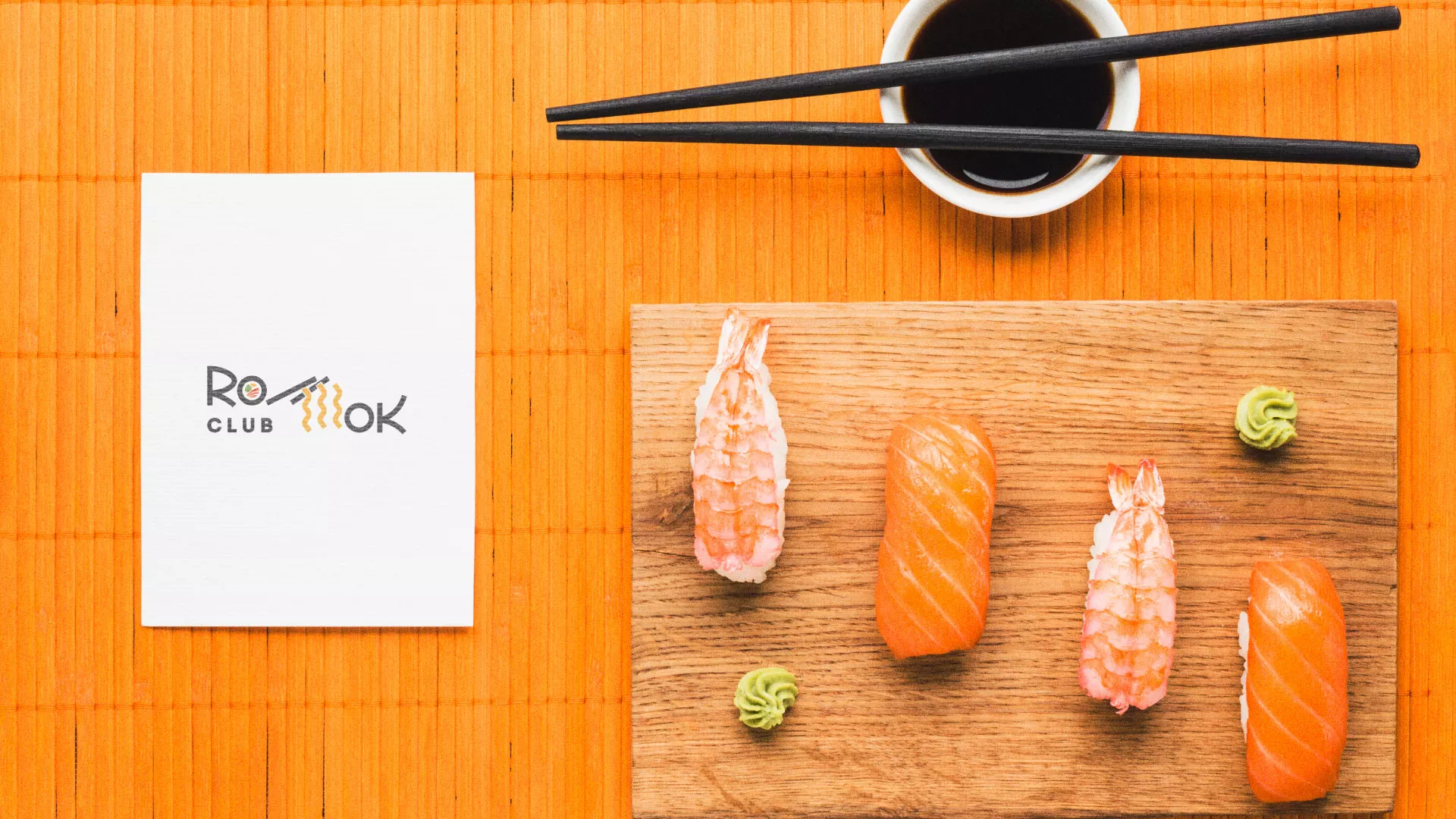 Создание логотипа суши-бара «Roll Wok Club» в Магасе