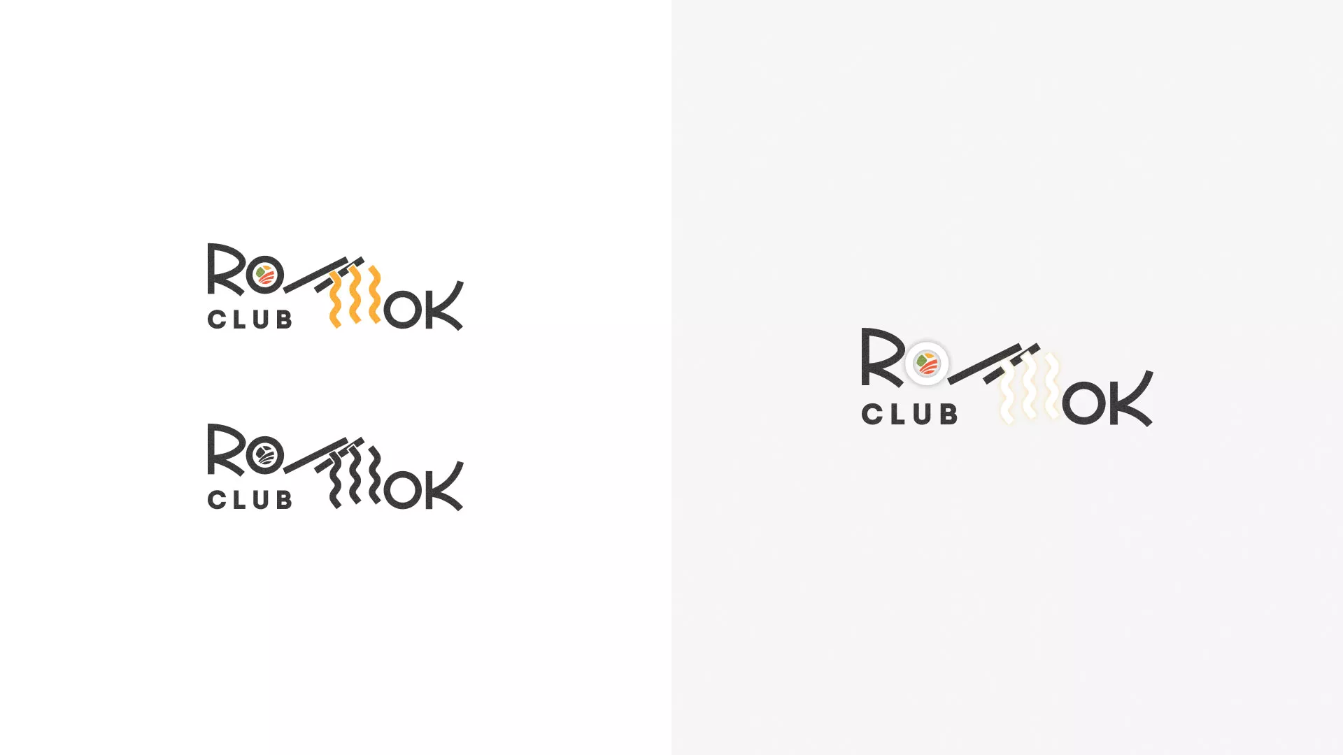 Создание логотипа суши-бара «Roll Wok Club» в Магасе